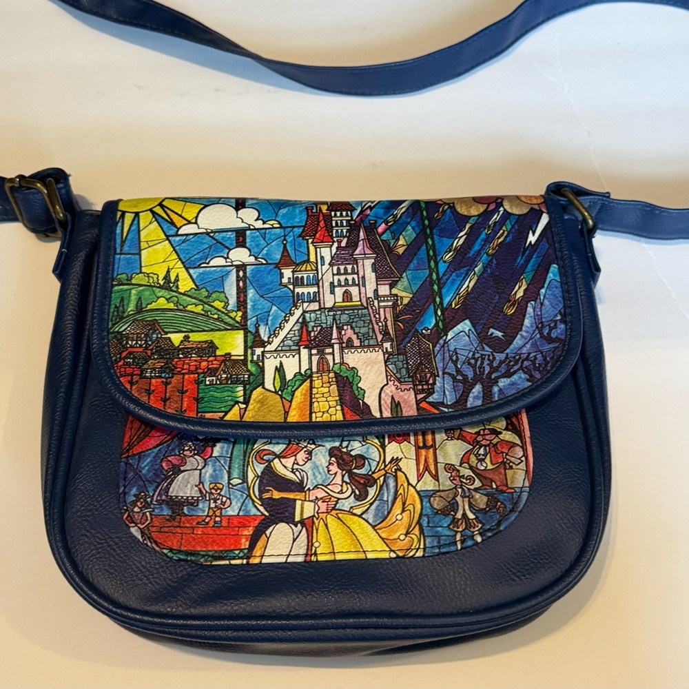 Disney Loungefly Beauty And The Beast Crossbody - image 2